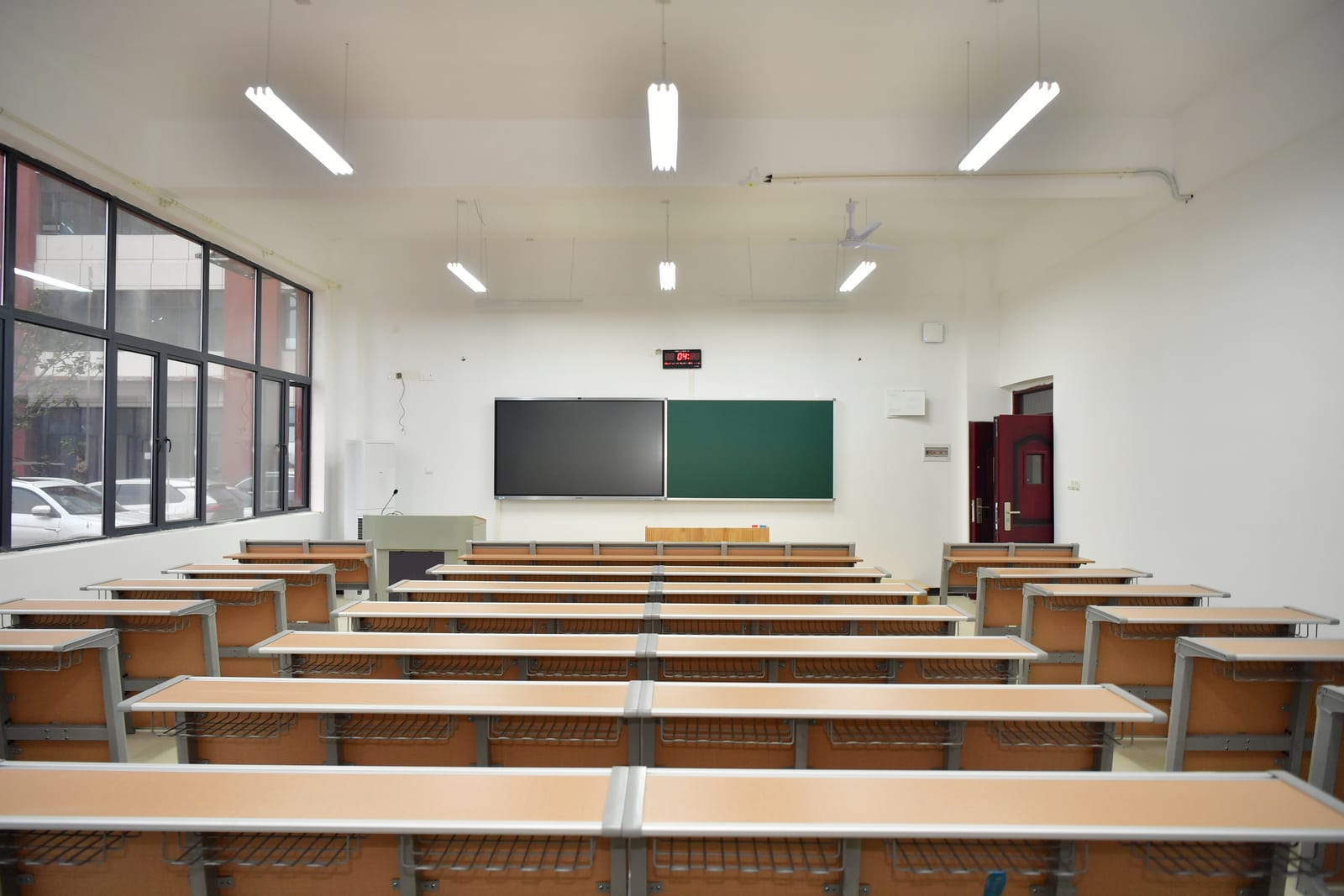 A lecture room at Yichun University