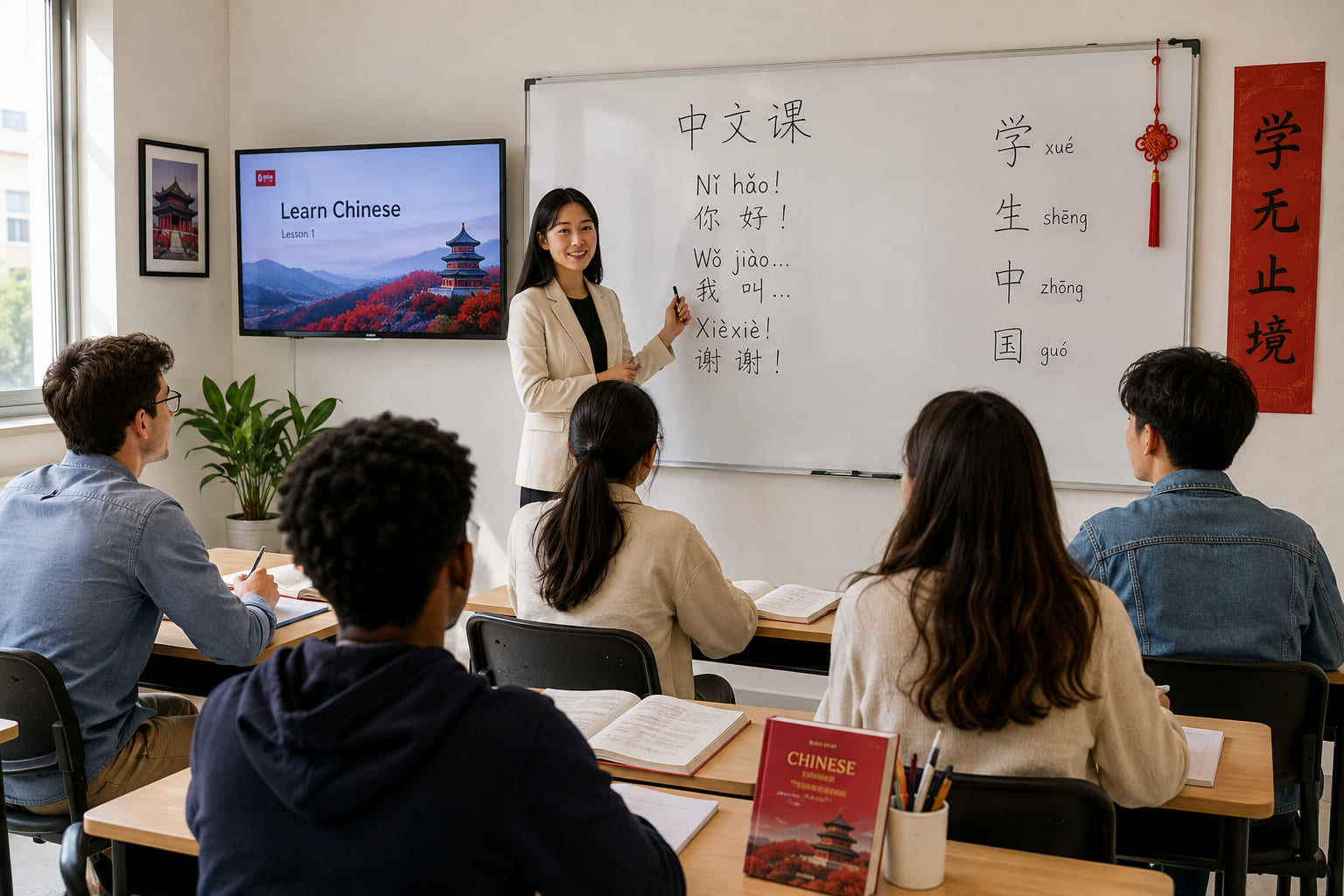 A Chinese language class