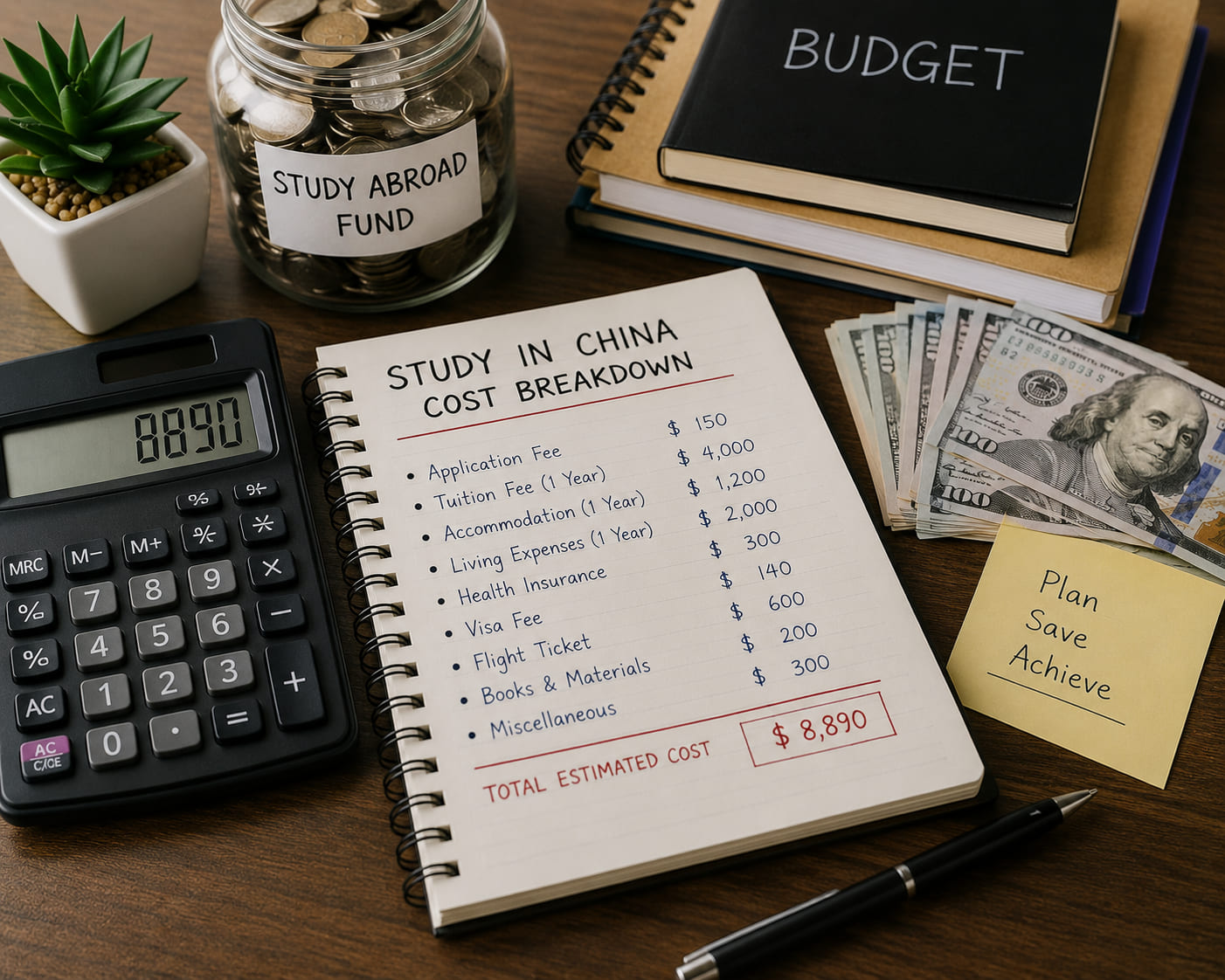Working out study costs