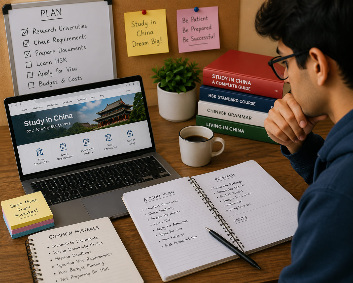 A student planning their application